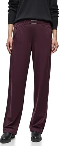 Street One Straight Leg Detail Hose jazz berry (Damen)