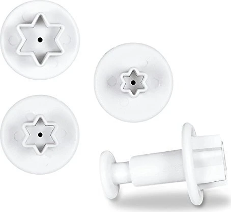 Städter Profi-Ausstecher mit Auswerfer Sterne Mini Set weiß, 3-tlg.
