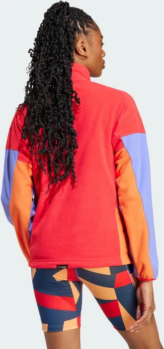 adidas Terrex Multi Climawarm Fleece Funktionsshirt langarm pure ruby/semi cobalt blue/semi impact orange (Damen)
