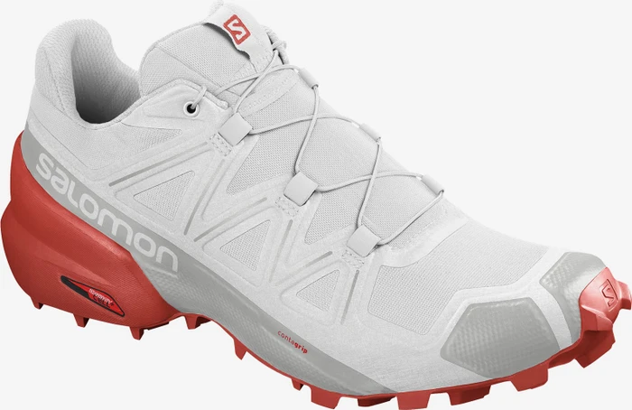 Salomon Speedcross 5 white/cherry tomato (Herren)