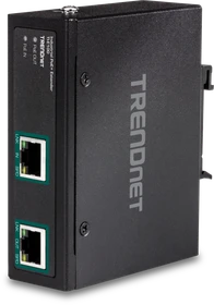 TRENDnet Industrial Wallmount Gigabit PoE-Extender, 2x RJ-45, 30W PoE+ PD (TI-E100)
