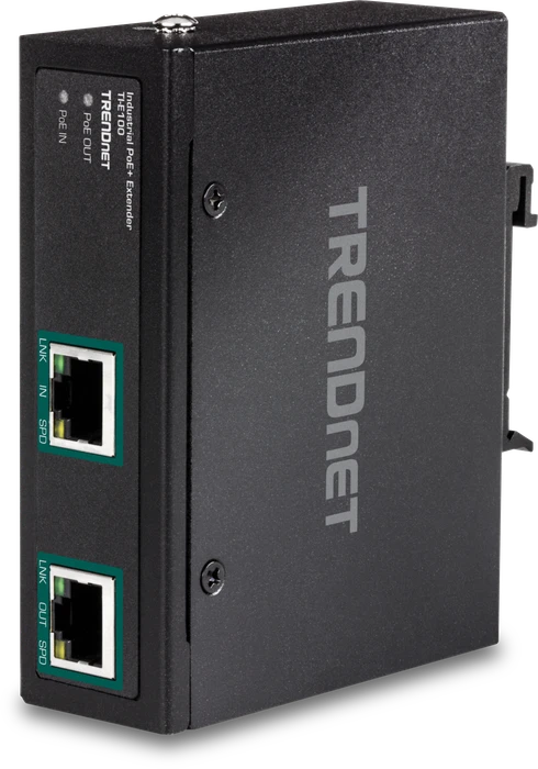 TRENDnet Industrial Wallmount Gigabit PoE-Extender, 2x RJ-45, 30W PoE+ PD