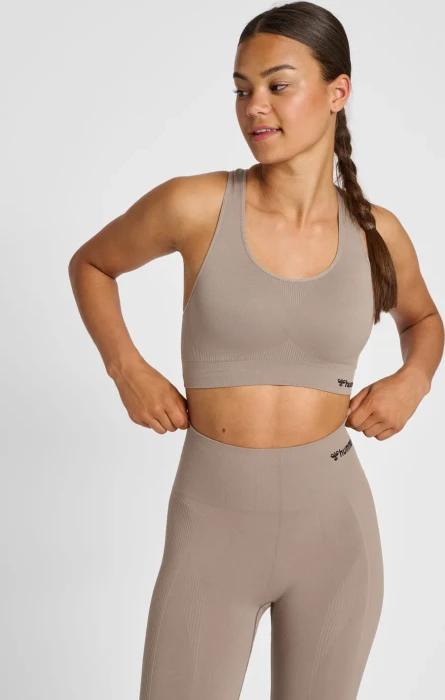 hummel Seamless Sports Top Funktionsshirt ärmellos driftwood (Damen)