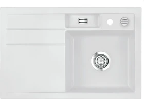 systemceram Bela 78 Einbau Becken rechts mit Ablauffernbedienung satin