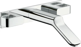 Hansgrohe Axor Urquiola 3-Loch Waschtischarmatur Unterputz für Wandmontage mit Auslauf 228mm brushed bronze