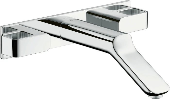 Hansgrohe Axor Urquiola 3-Loch Waschtischarmatur Unterputz für Wandmontage mit Auslauf 228mm brushed bronze