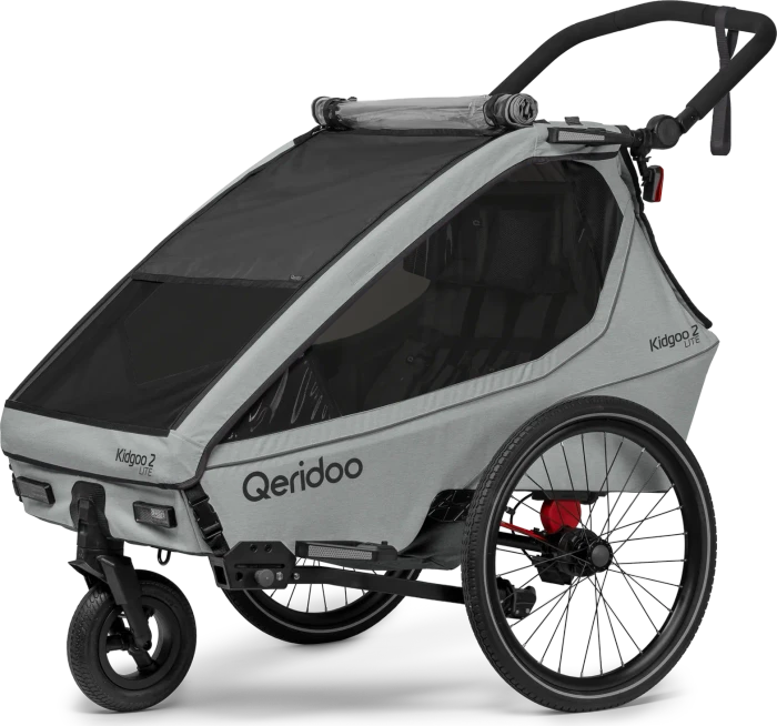Qeridoo Kidgoo 2 Lite Fahrradanhänger titanium grey (Modell 2026)
