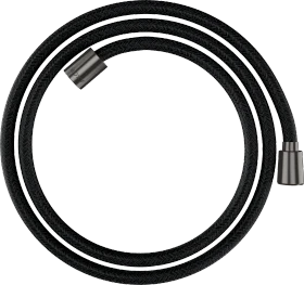 Hansgrohe AXOR ShowerSolutions Textilbrauseschlauch 1.60m mit konischer und zylindrischer Mutter brushed black chrome