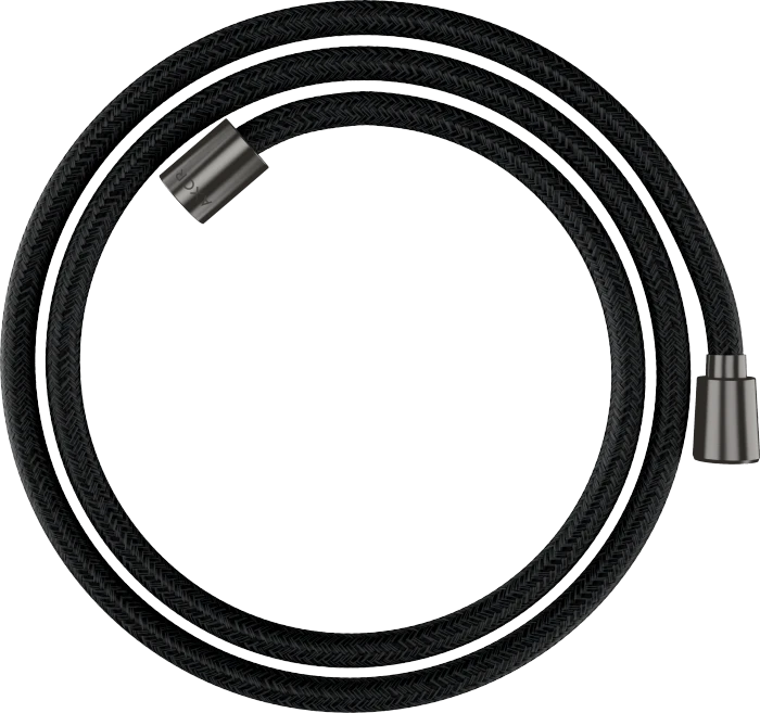 Hansgrohe AXOR ShowerSolutions Textilbrauseschlauch 1.60m mit konischer und zylindrischer Mutter brushed black chrome