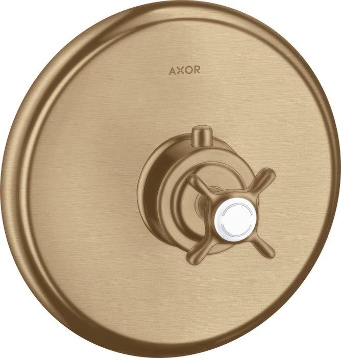 Hansgrohe Axor Montreux Thermostat mit Kreuzgriff brushed bronze