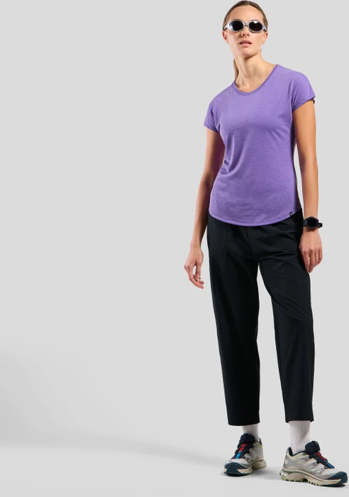 Odlo Essentials Natural Funktionsshirt kurzarm afterparty melange (Damen)