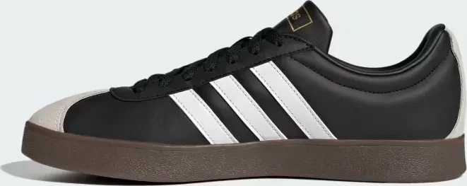 adidas VL Court 2.0 core black/cloud white/gum (Herren)