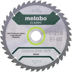 Metabo Precision Cut Kreissägeblatt 40Z, 216x1.2x30mm, 1 Stück