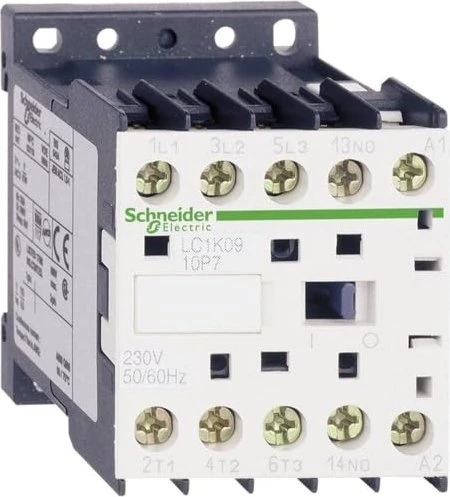 Schneider Electric Leistungsschütz, 3p+1S, 5,5kW/400V/AC3, 12A, Spule 230V 50/60Hz