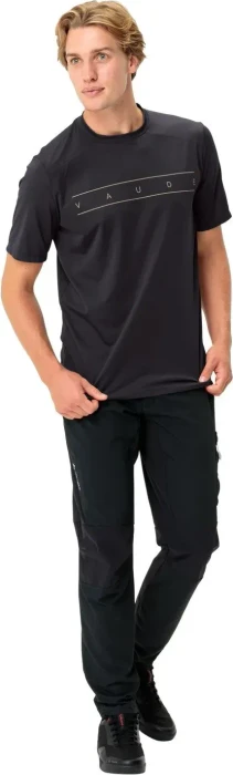 Vaude Qimsa Logo Funktionsshirt kurzarm schwarz (Herren)