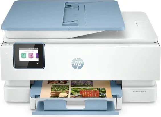HP Envy Inspire 7921e All-in-One weiß/blau, Instant Ink, Tinte, mehrfarbig