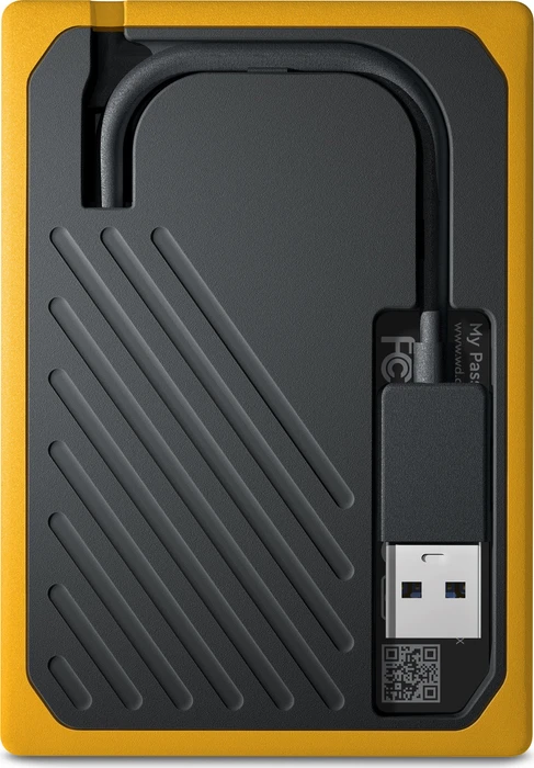 Western Digital WD My Passport Go gelb 500GB, USB 3.0 Micro-B