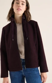CECIL Kurze Teddy Jacke eggplant red (Damen)