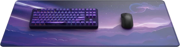 Dark Project ALU87B Celestial Gaming Keyboard, violett, LEDs RGB, g3ms Voidstone Silent, USB, DE
