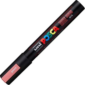 Uni-Ball POSCA PC-5M Acrylmarker rot metallic