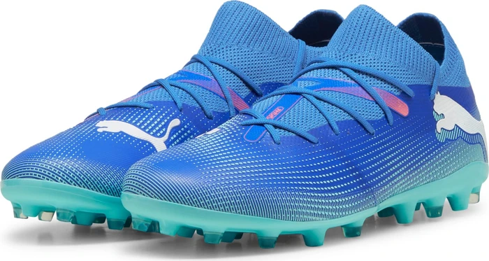 Puma Future 7 Match MG bluemazing/puma white/electric peppermint (Herren)