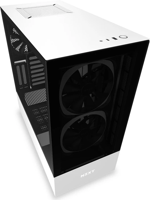 NZXT H510 Elite, weiß, Glasfenster