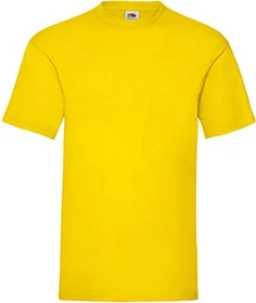 Fruit Of The Loom Valueweight T-Shirt kurzarm gelb