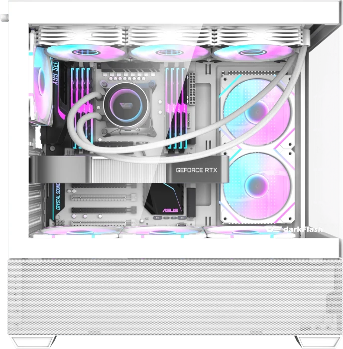 DarkFlash DS900 Air White, Glasfenster