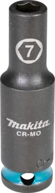 Makita Impact Black Außensechskant Steckschlüssel 3/8", 7x63mm