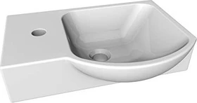 Fackelmann Vadea Keramik Gäste-WC-Waschbecken 45cm weiß