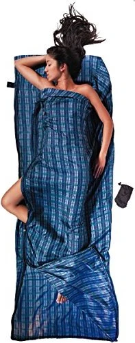 Cocoon TravelSheet Seide Coupler Hüttenschlafsack checked silk