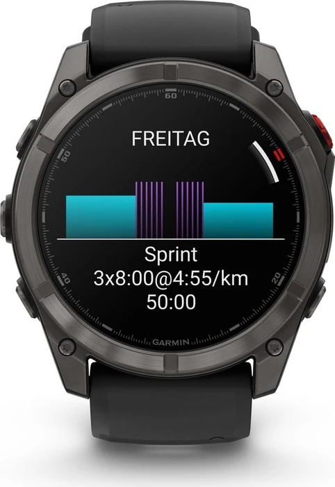 Garmin Fenix 8 Pro 51mm AMOLED carbon grey dlc titanium/black-pebble grey silicone