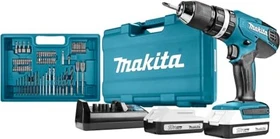 Makita HP457DWE10 G-Serie Akku-Schlagbohrschrauber inkl. Koffer + 2 Akkus 1.5Ah + Zubehör