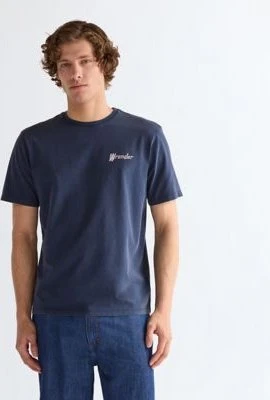 Wrangler Graphic T-Shirt kurzarm navy (Herren)