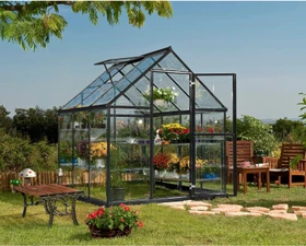 Palram Canopia Harmony 6x6 Gewächshaus grau