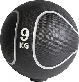 Gorilla Sports 9kg Medizinball schwarz