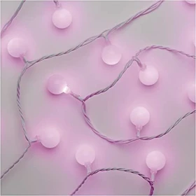 Emos Cherry Lichterkette rosa LED 40x rot
