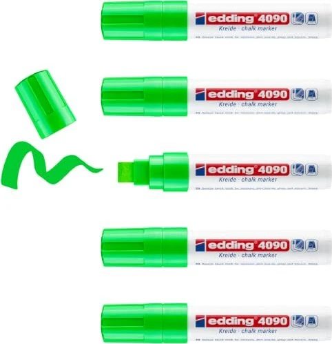 edding 4090 Kreidemarker hellgrün, 5er-Pack