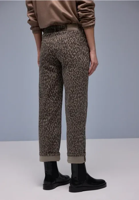 Street One Amalia Jeans leo print washed (Damen)