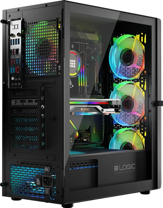 Logic Concept Aramis ARGB Midi Black, Glasfenster