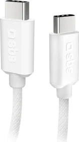 SBS Mobile USB-C auf USB-C Textilkabel 1.5m grau