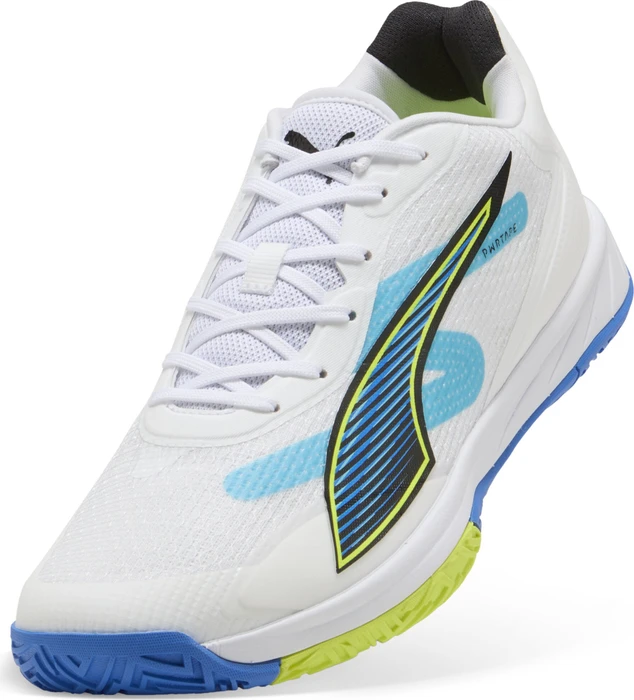 Puma Accelerate Turbo 4 Handballschuhe puma white/glowing red/ultra blue