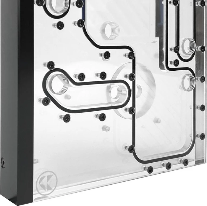 Stealkey Customs Lian Li O11D Mini MK1 Distro-Plate, Verteilerplatte inkl. DDC Adapter, schwarz