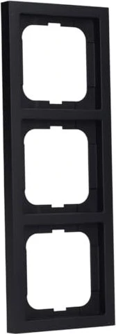 Busch-Jaeger Future linear Abdeckrahmen 3-fach Rahmen, schwarz matt