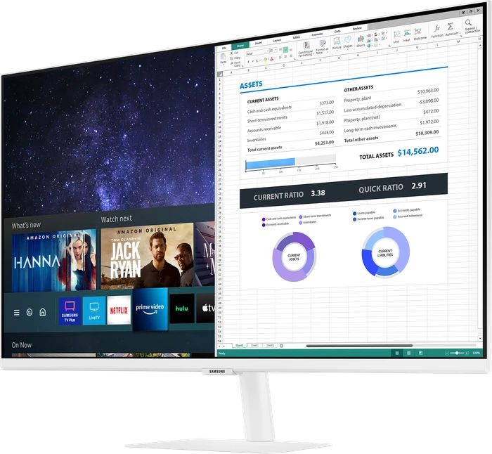 Samsung Smart Monitor M5 M50A, weiß, 31.5"