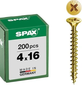 Spax YELLOX A2L 4CUT PZ2 Universalschraube, 4x16mm, 200 Stück
