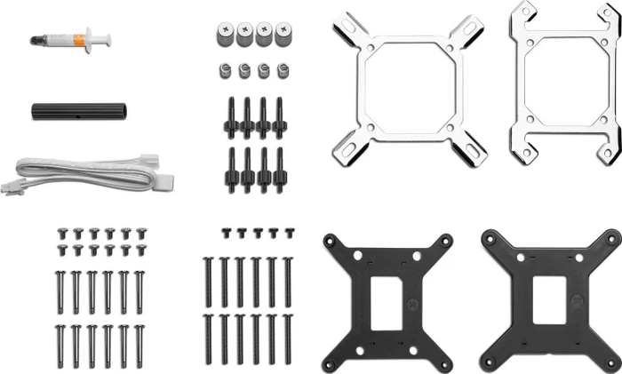 EK Water Blocks EK-Nucleus AIO CR360 Lux D-RGB White, weiß