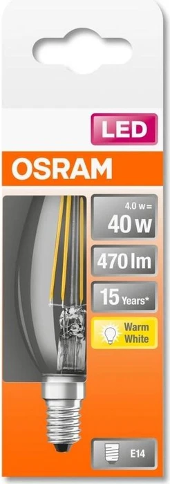 Osram Ledvance LED Retrofit Classic B 40 4W/827 E14