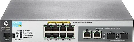HPE Aruba 2530 8 Desktop Managed Switch, 8x RJ-45, 2x RJ-45/SFP, 67W PoE+