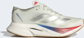 adidas Adizero Boston 12 core white/matte silver/pure ruby (Damen)